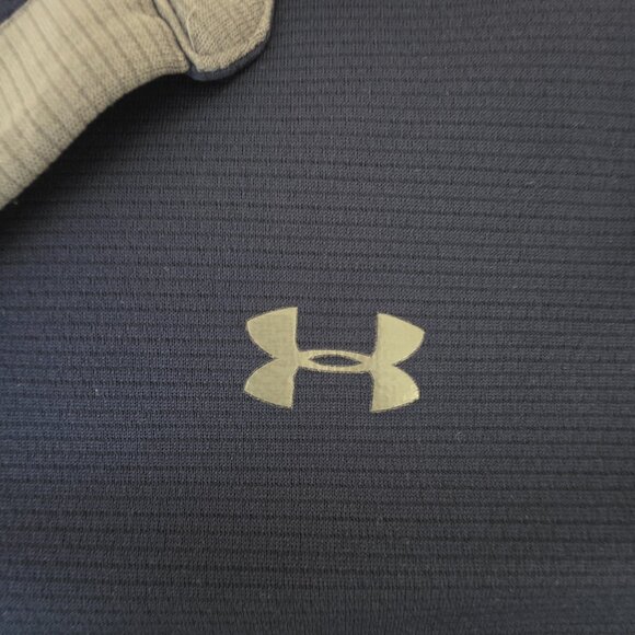 Under Armour Men's Heatgear Short Sleeve Navy Blue Polo Shirt, Size XXL - Picture 5 of 6